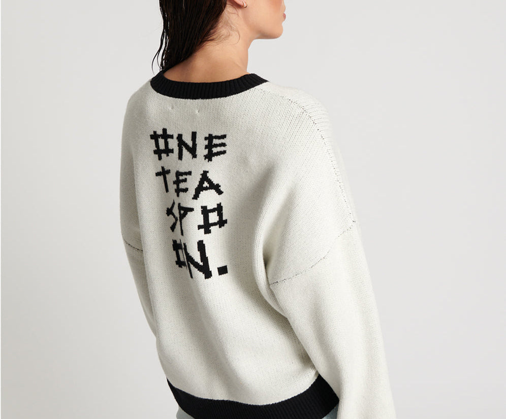 Nuit Noire Batwing Sweater - Cream