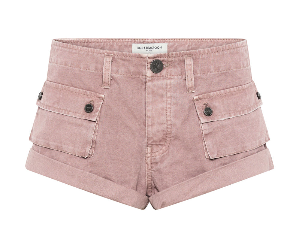 Cadet Bandits Low Waist Shorts - Dirty Rose