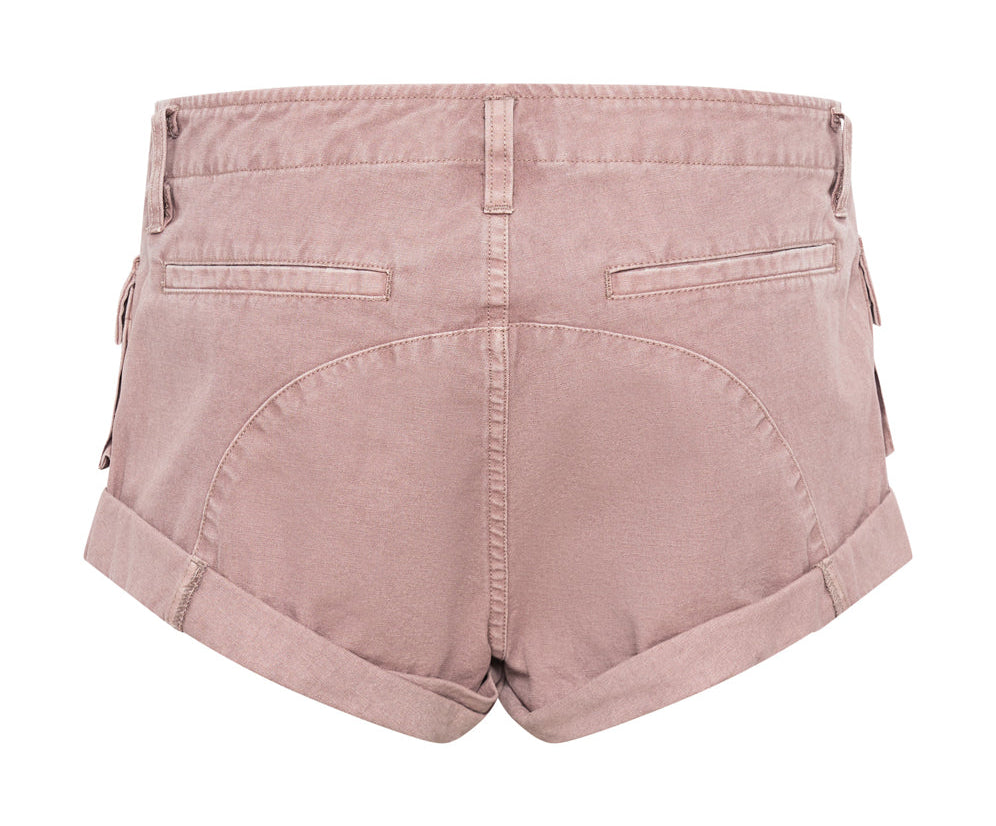 Cadet Bandits Low Waist Shorts - Dirty Rose