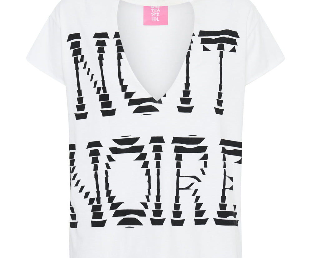 NUIT NOIRE ORGANIC DEEP V CUT OUT TEE