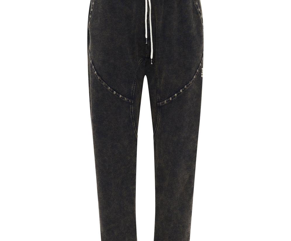 CHARCOAL STUDDED TRACKPANTS