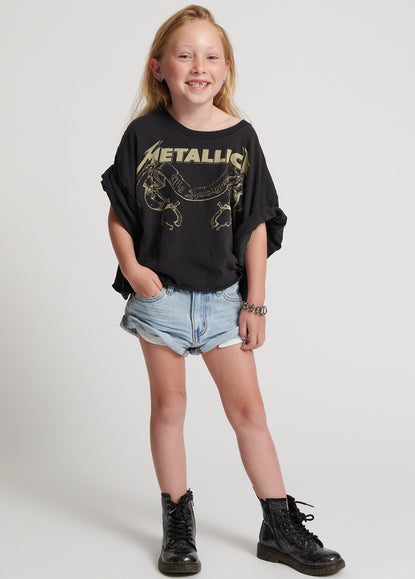 Kids Bandits Low Waist Denim Shorts - Blush Pink