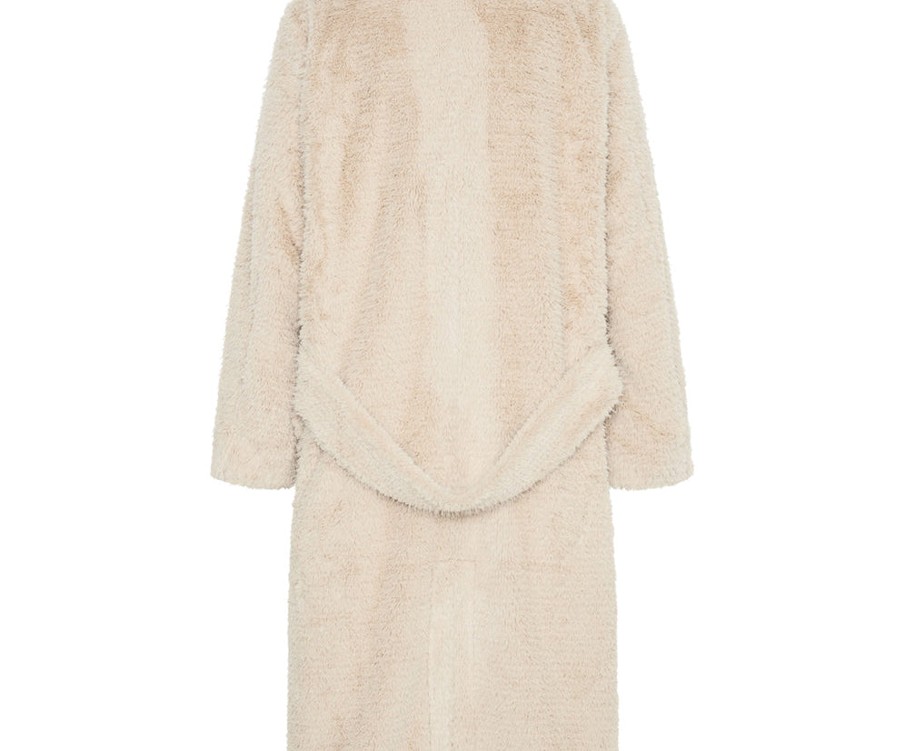 The Wonderland Faux Fur Coat - Cream
