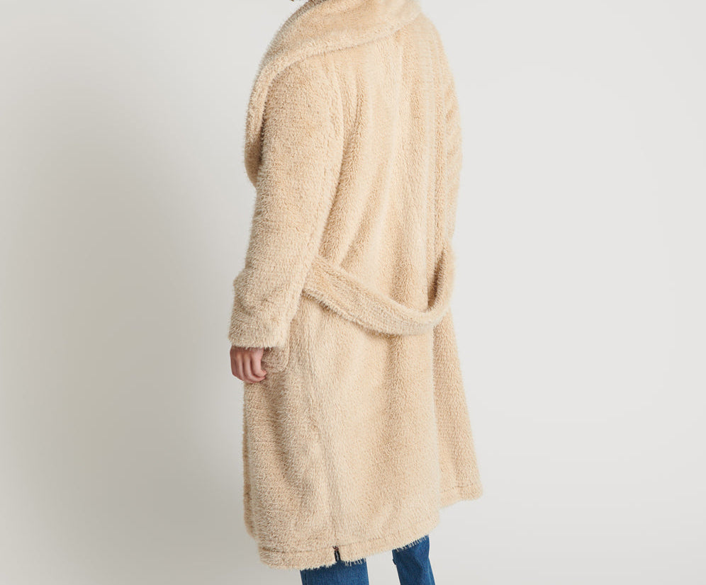 The Wonderland Faux Fur Coat - Cream