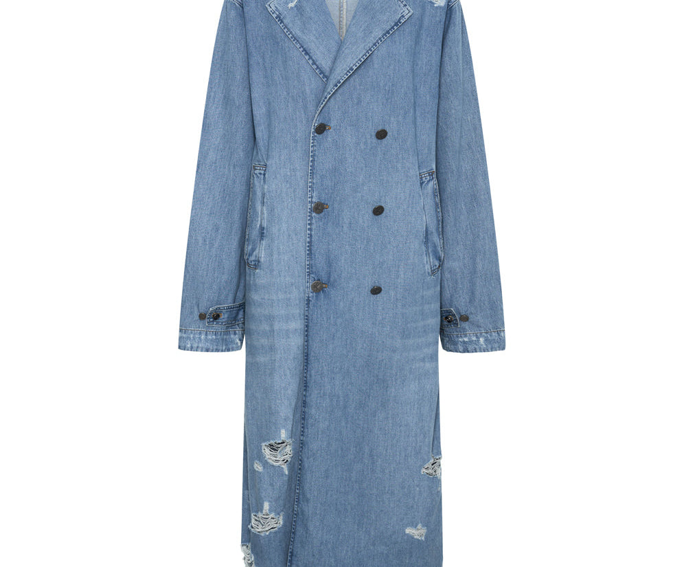 Denim Trench Coat - Pacifica