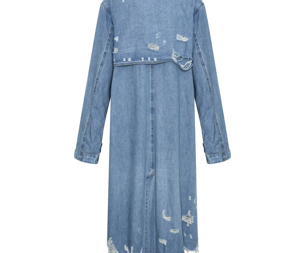 Denim Trench Coat - Pacifica