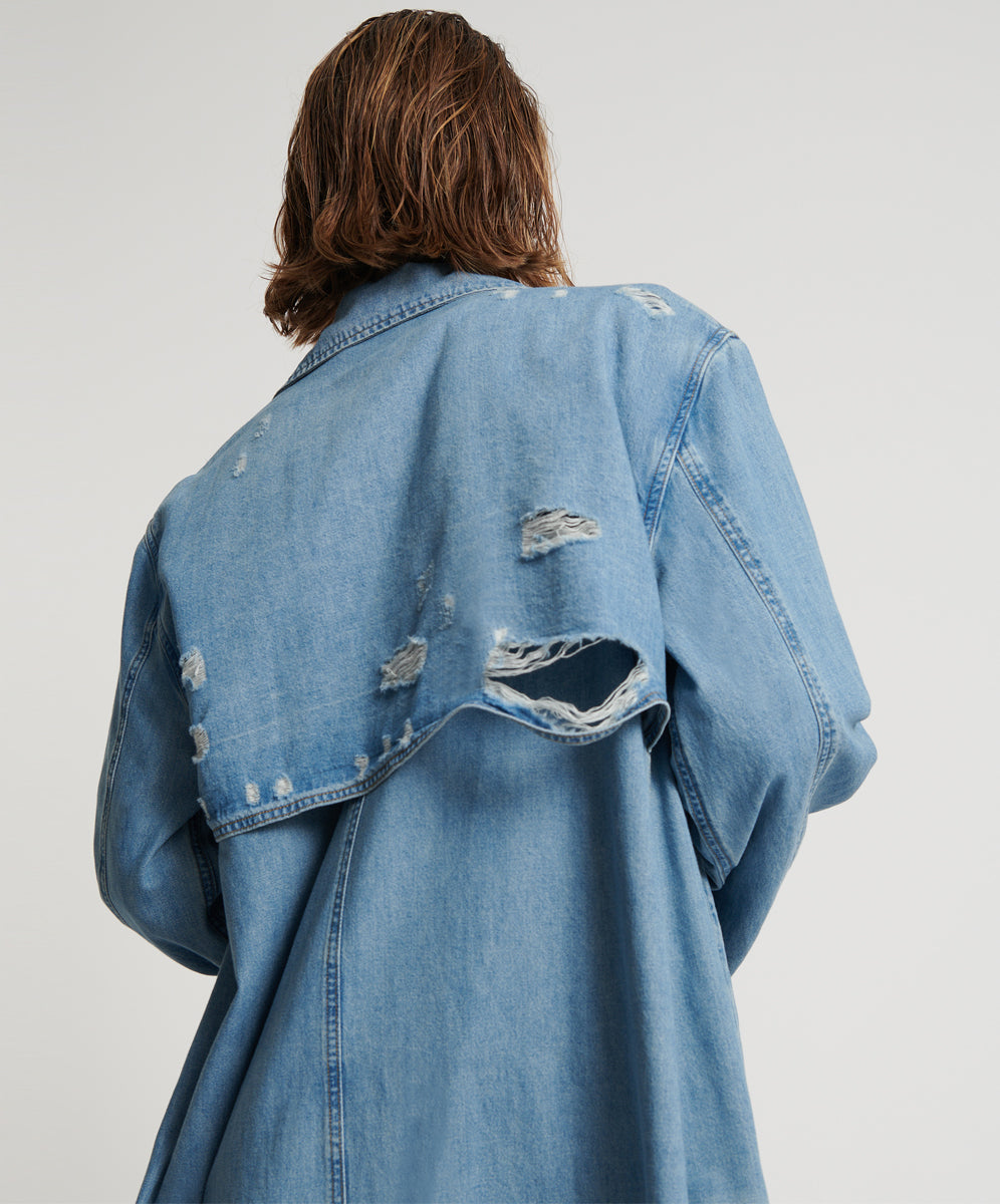 Denim Trench Coat - Pacifica | One Teaspoon USA