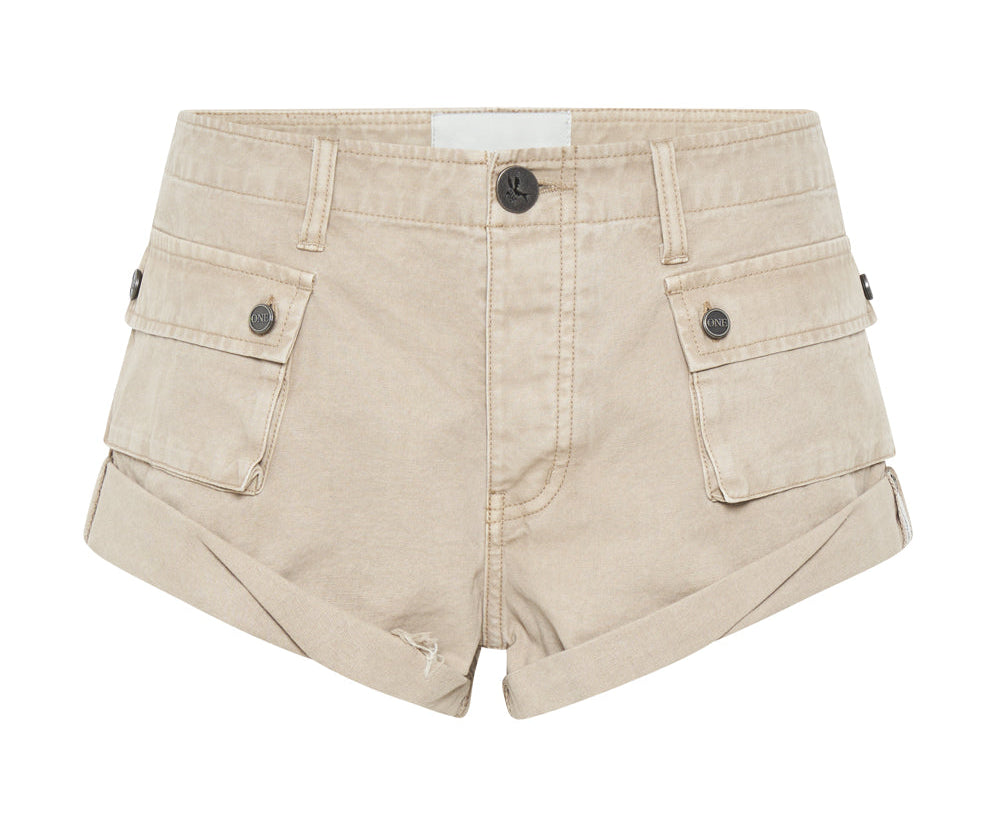 Cadet Bandits Low Waist Shorts - Stone