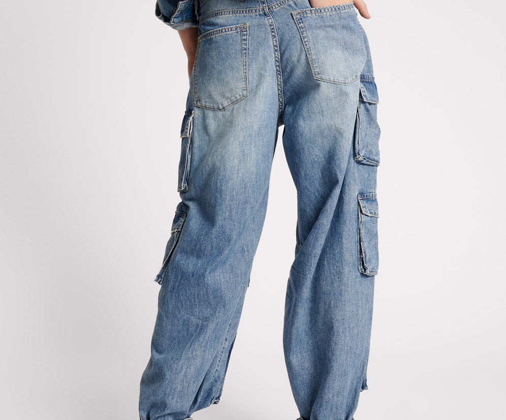 PACIFICA HIGH WAIST EPIC CARGO JEANS