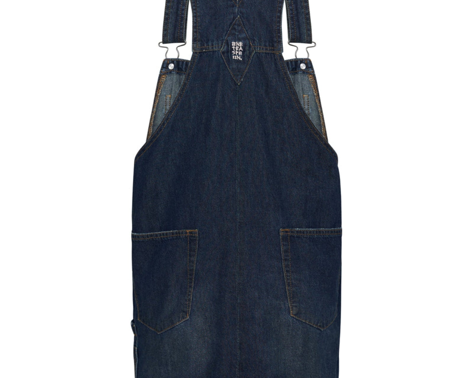 royal blue denim dress Petite Blue Denim Puff Sleeve Midi Dress Ro&Zo