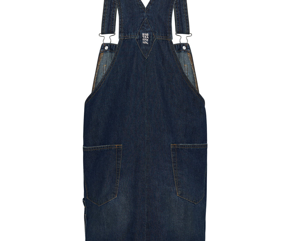 Stanton St Denim Mini Pini Dress - Royal Blue