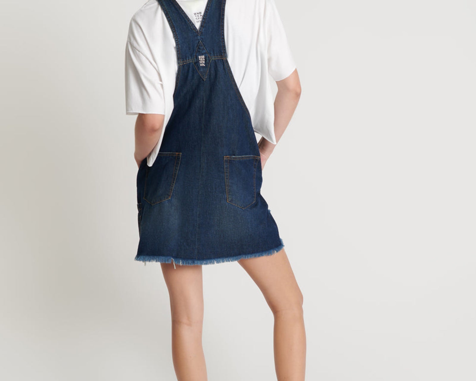 Stanton St Denim Mini Pini Dress - Royal Blue