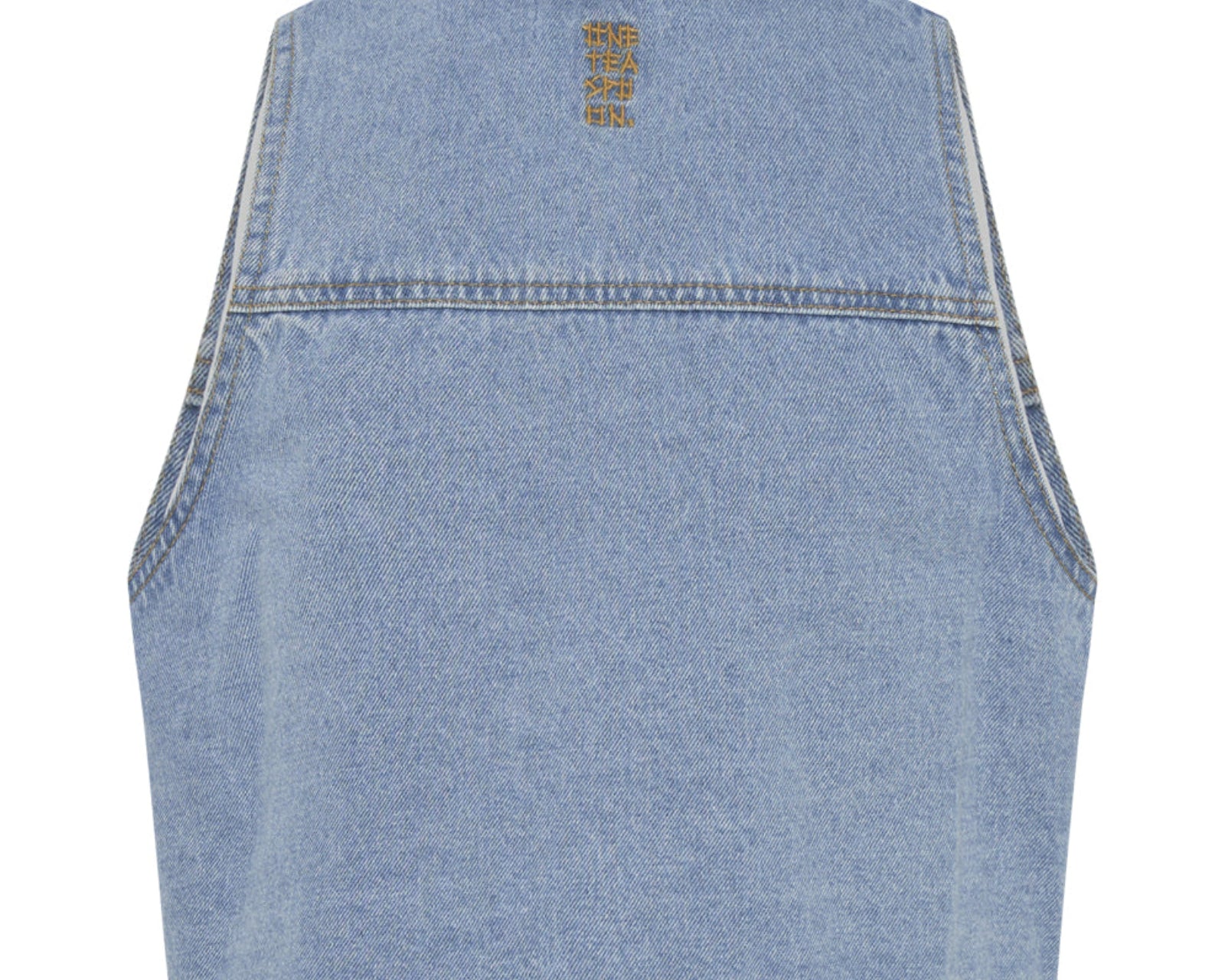 Braxton Cropped Denim Top - Bolt Blue