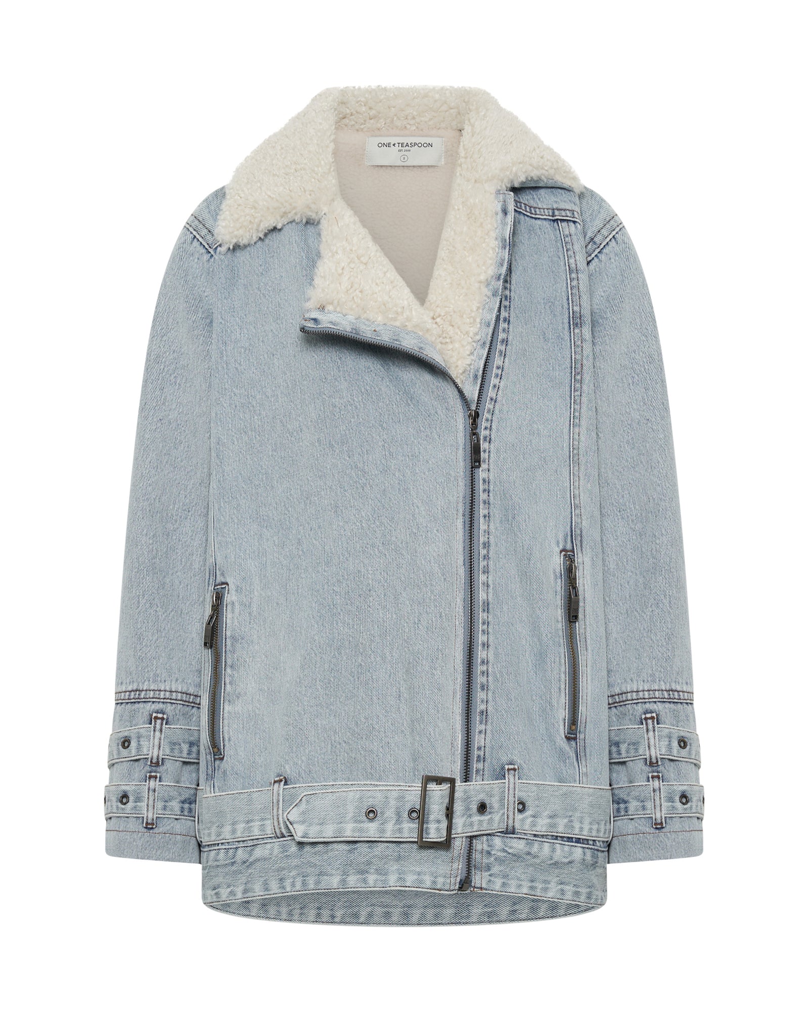 Aviator Denim Jacket Salty Dog Blue