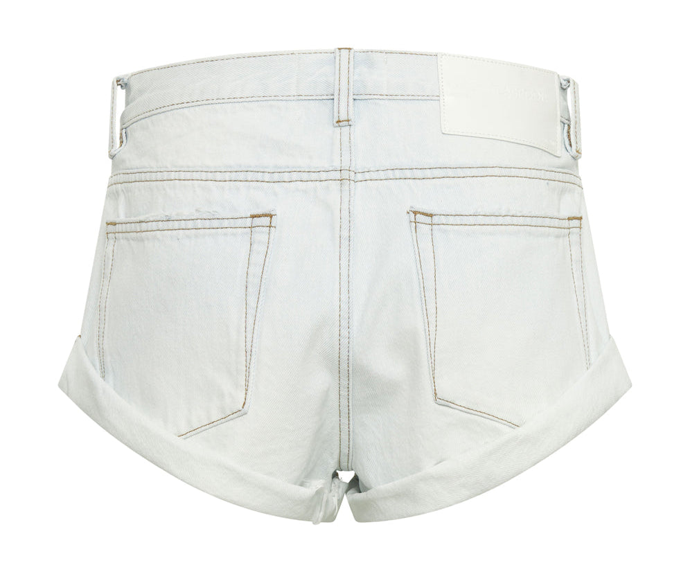 BEL AIR STRIPE BANDITS LOW WAIST DENIM SHORTS