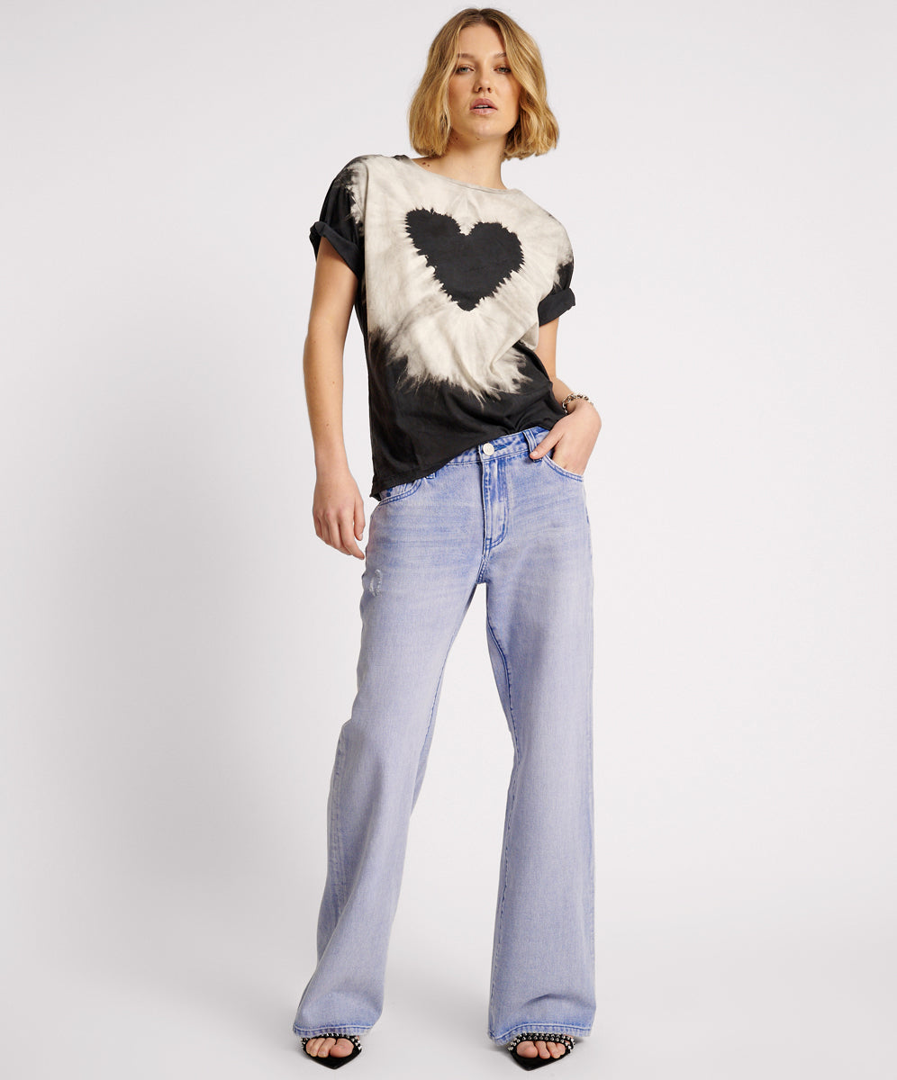 Lowriders Jeans Low Riders Low Waist Wide Leg Denim Jeans - Cupid Blue