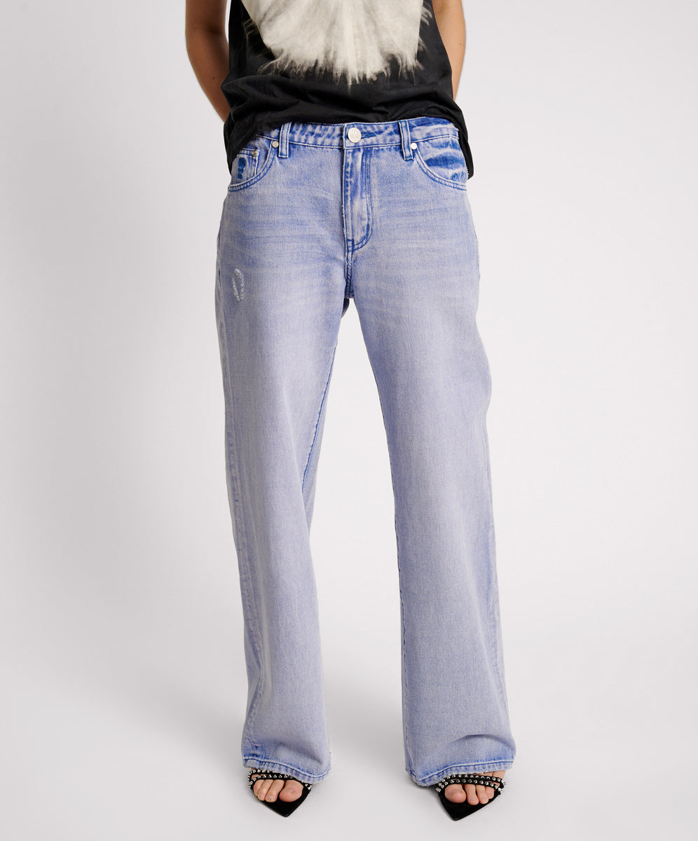 Lowriders Jeans Low Riders Low Waist Wide Leg Denim Jeans - Cupid Blue