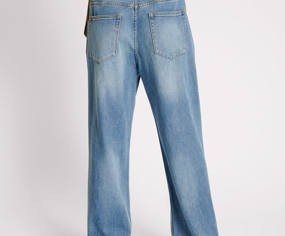 BLUE RAPTURE JACKSON MID WAIST WIDE LEG DENIM JEANS