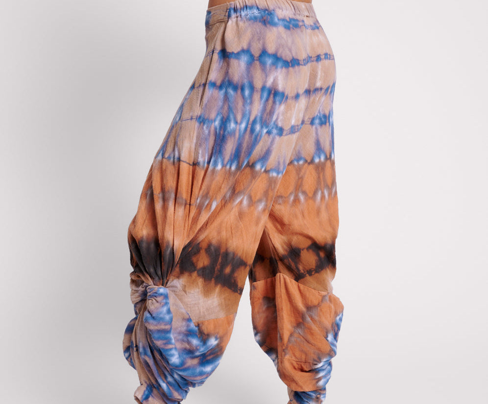 MIRAGE HAND TIE DYED GYPSY HAREM PANTS