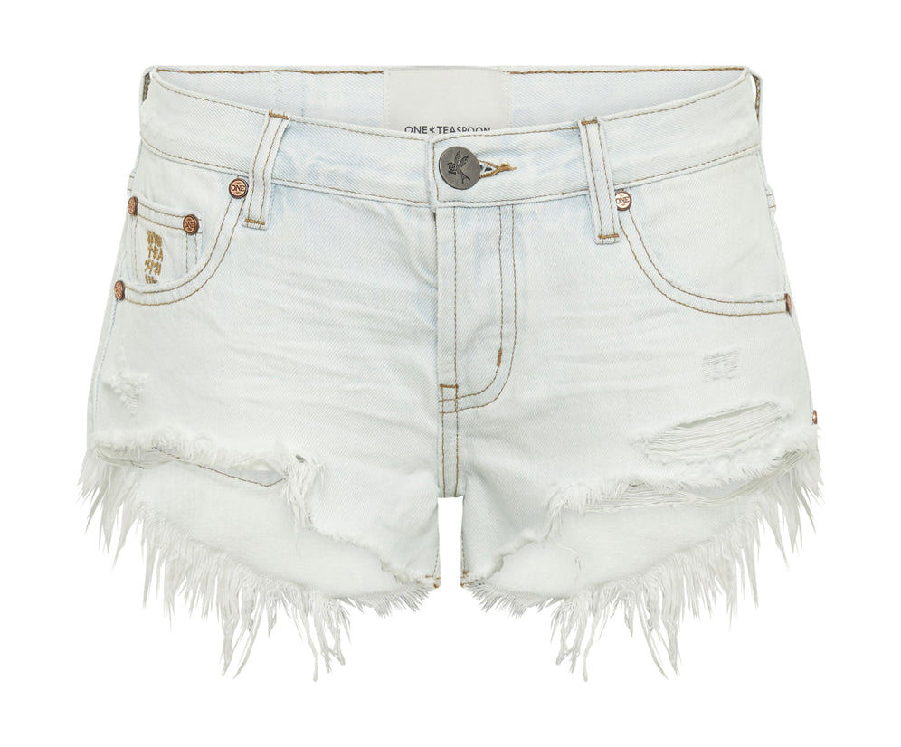 BEL AIR BLUE BONITAS LOW WAIST DENIM SHORTS