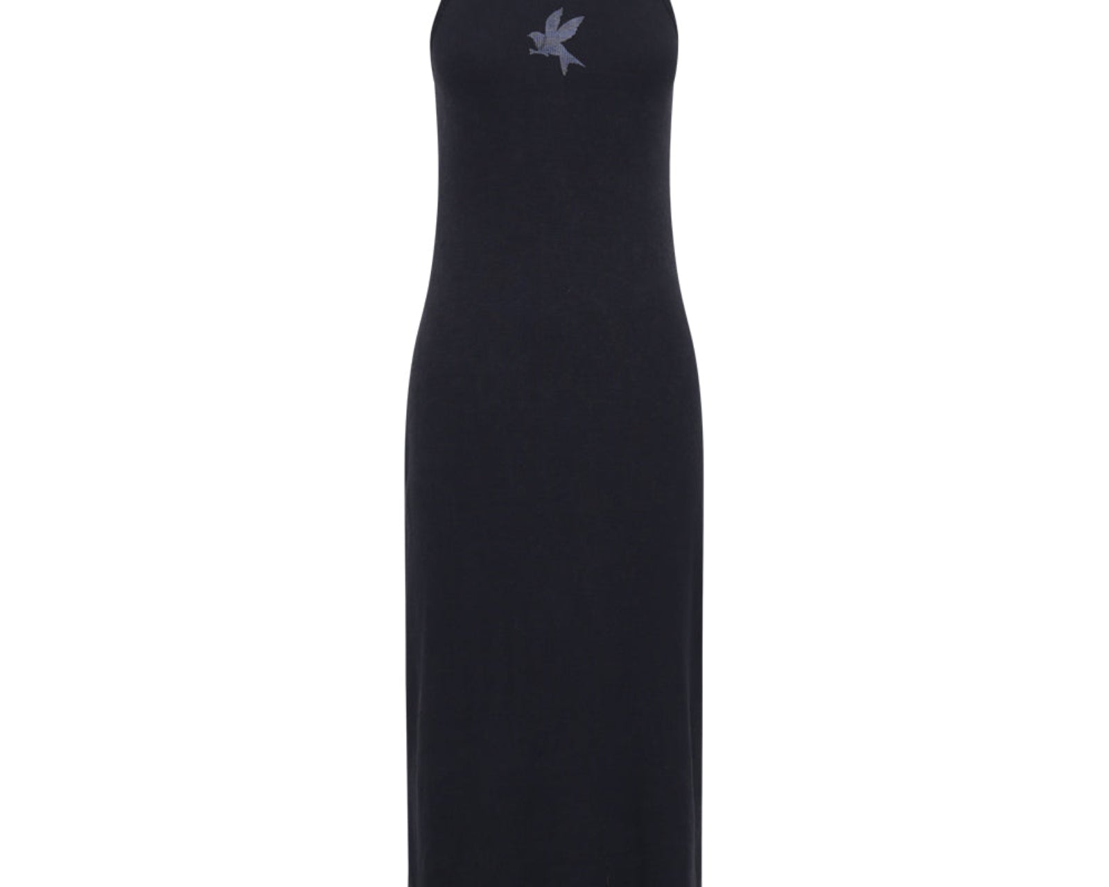 One Teaspoon Women's Washed Black Rib Singlet Midi Dress