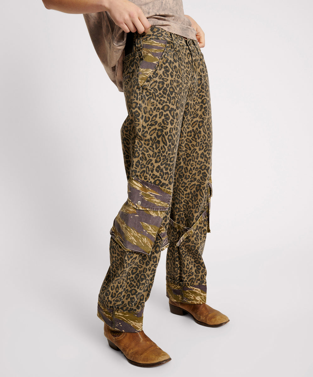 Luna Utility Pants - Animal Camo | One Teaspoon USA