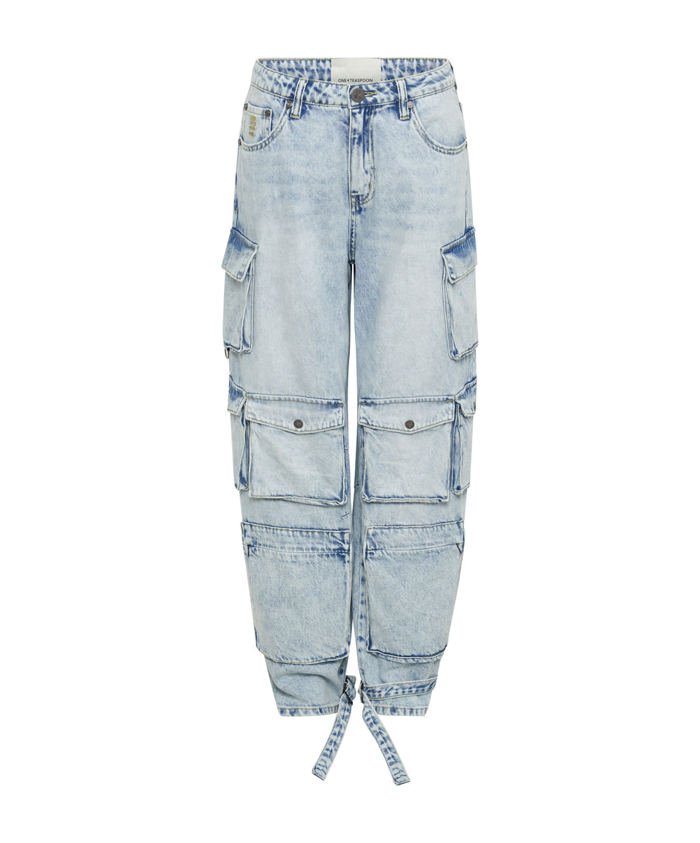 [WOOALONG]25SS★Cargo boots-cut denim pants 5e89bb45716a4f6c94917952e48645