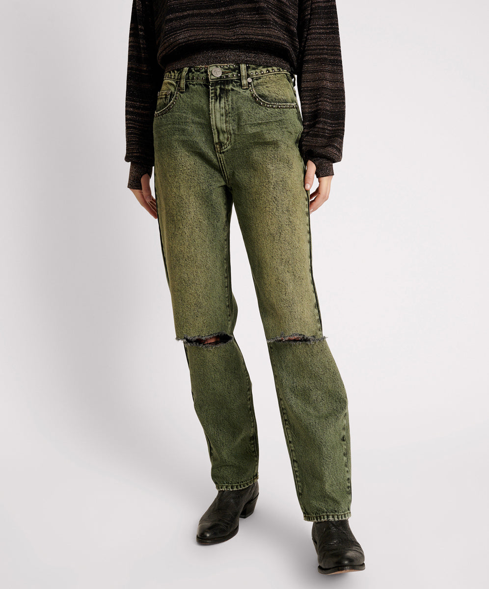 サングラス ^ONE BRILLIANT^ ReeseOB490Khaki Reese-OB490-Khaki BLACK KHAKI AWESOME BAGGIES HIGH WAIST STRAIGHT LEG JEANS