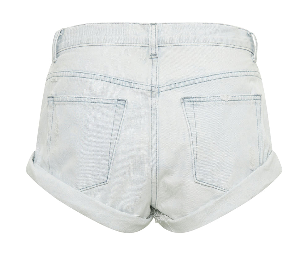 Bandits Low Waist Denim Shorts - Xanthe Light Blue