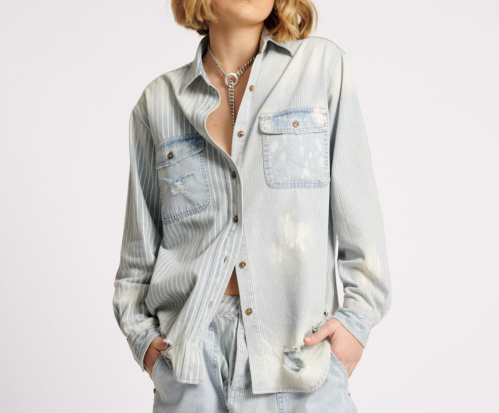 Everyday Denim Shirt - Painters Stripe