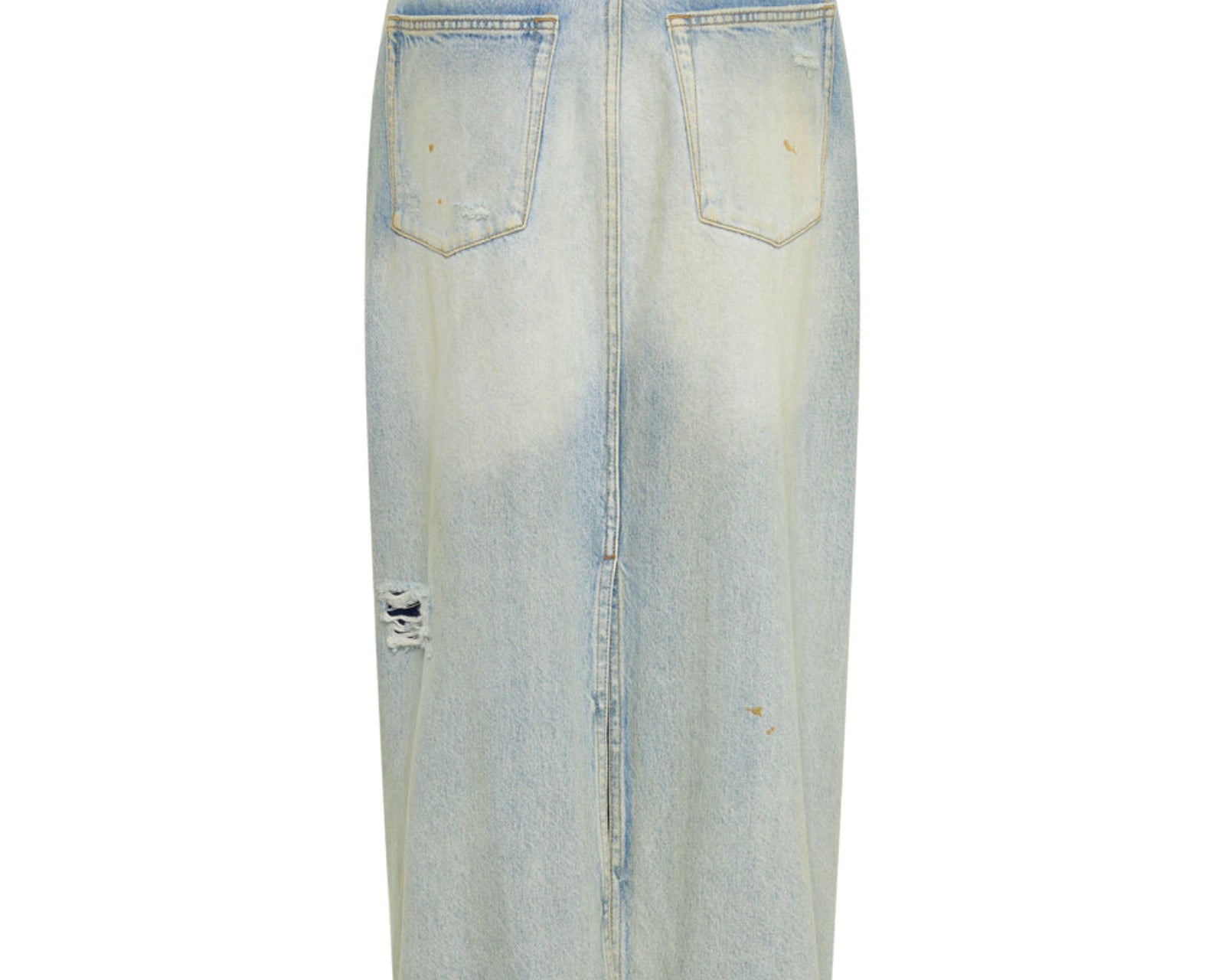Patsy Low Waist Longline Maxi Denim Skirt - Dirty Kansas