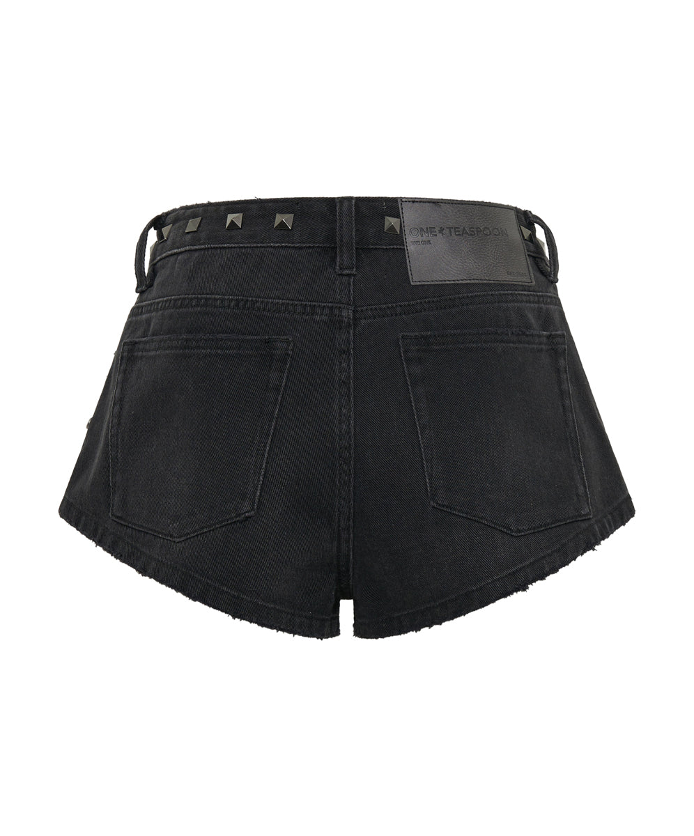 Womens black high waisted shorts hotsell