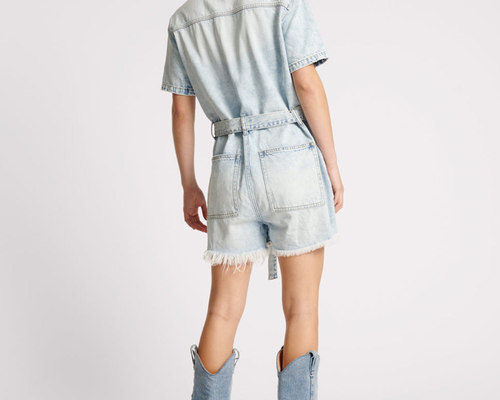 Night Movers Denim Jumpsuit - Depeche Blue