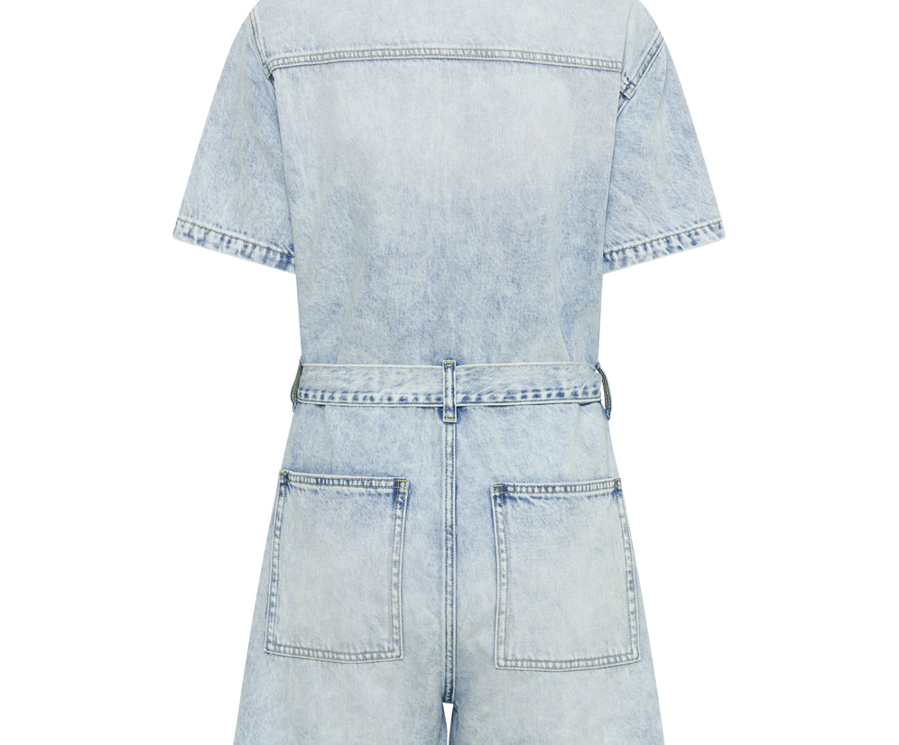 Night Movers Denim Jumpsuit - Depeche Blue