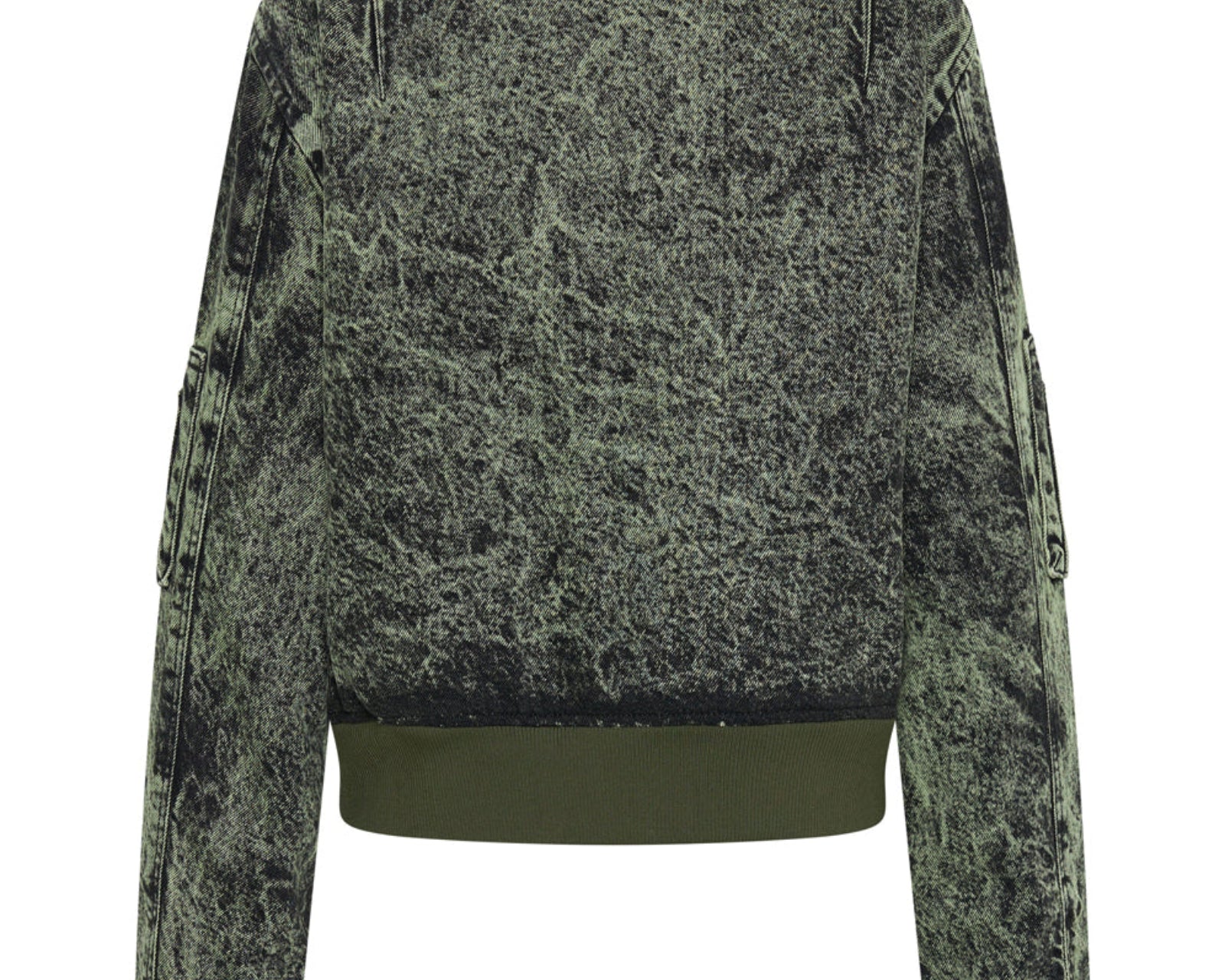 Denim Bomber Jacket - Black Khaki