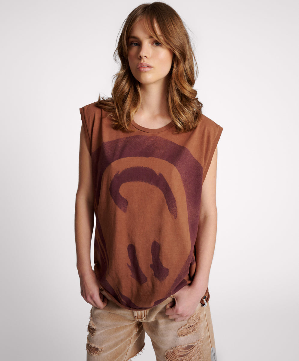 Products HAND SPRAYED SMILEY OVERSIZED TANK