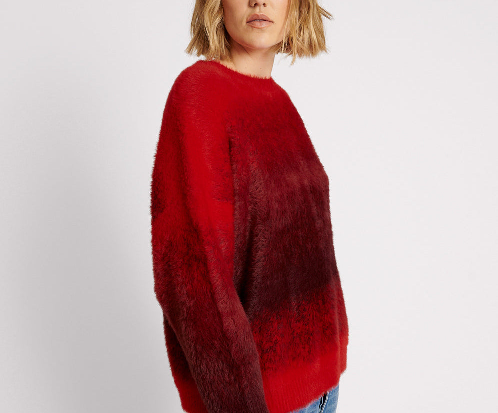 BURNING SUNSET OMBRE KNIT SWEATER