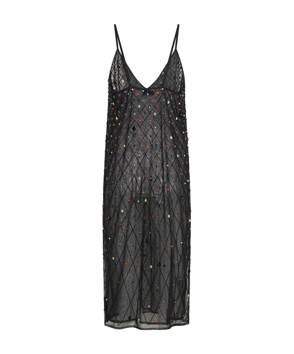 beaded slip dress One Teaspoon Stellar Jewel Hand Size:40 in.