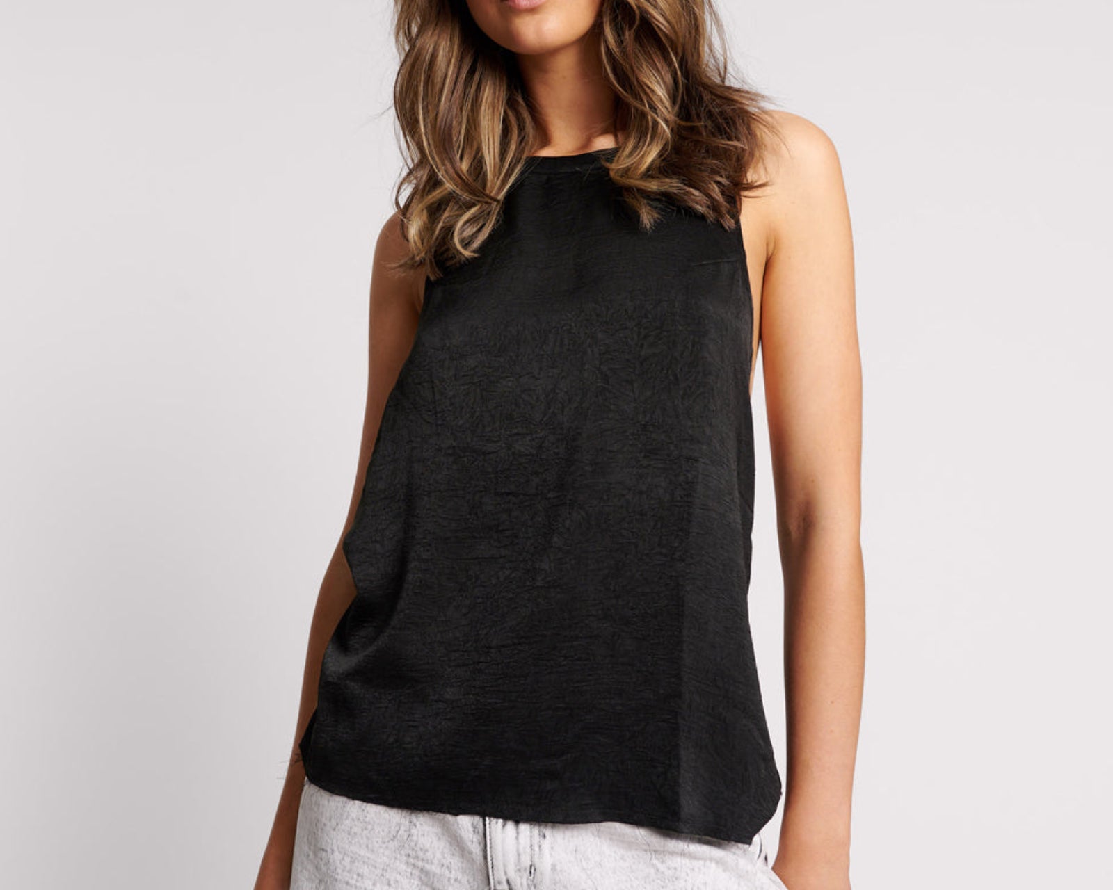 Roxie Embellished Backless Top - Black