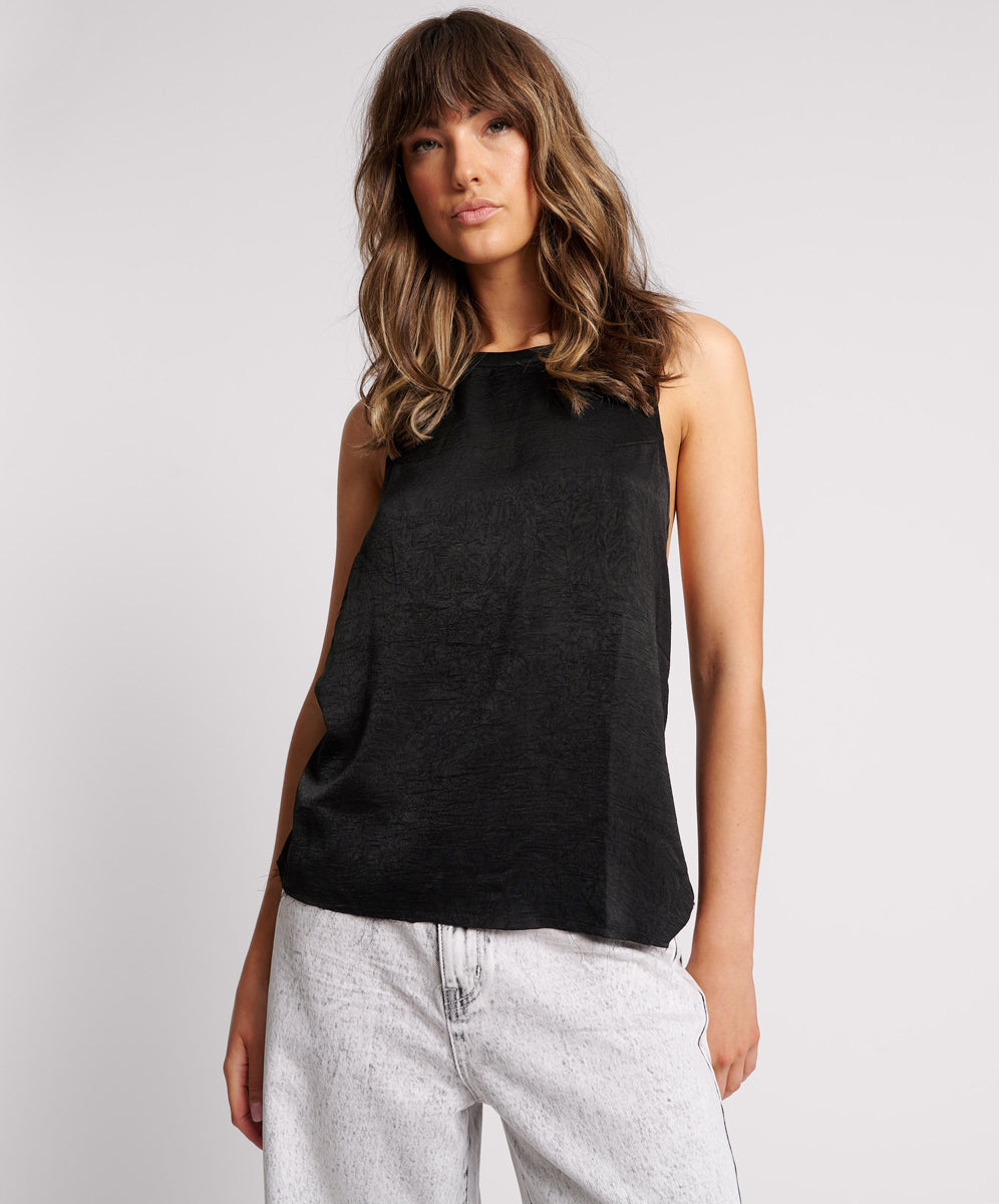 Wild at Heart Roxie Embellished Backless Top - Black