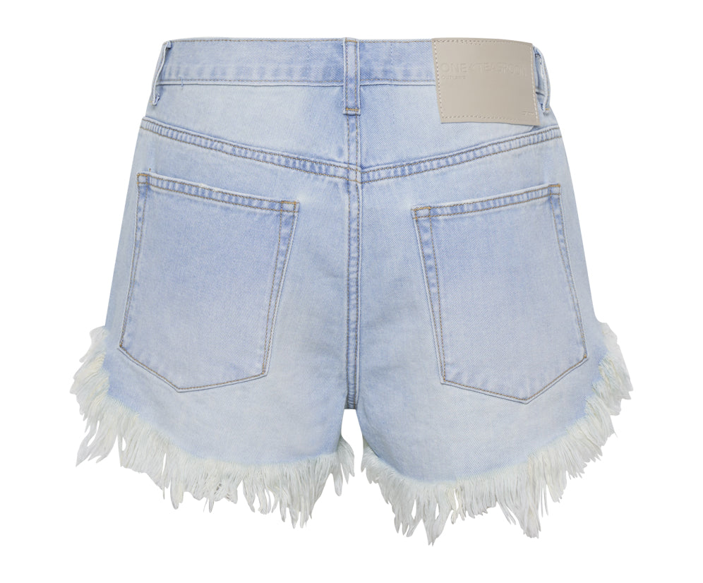 SKYBLUE OUTLAWS MID LENGTH DENIM SHORT