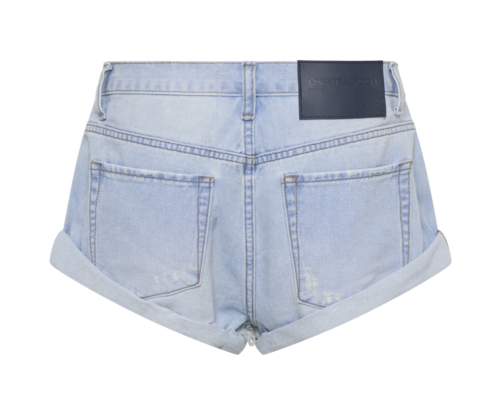 Bandits Low Waist Denim Shorts - Sky Blue