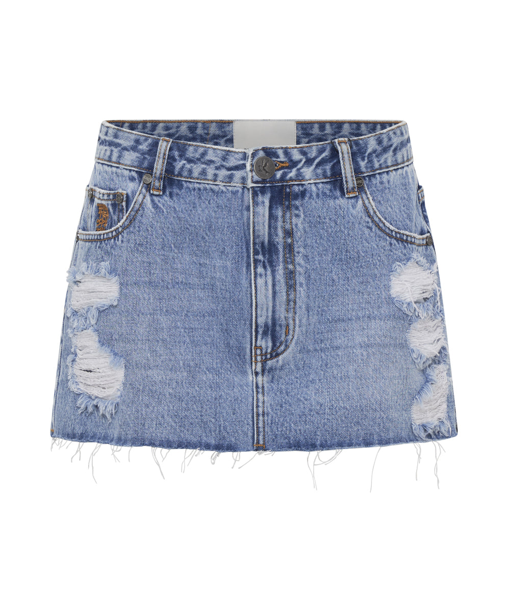 Outlet Sale Women's Denim Sloane Low Waist Denim Mini Skirt - Hollywood