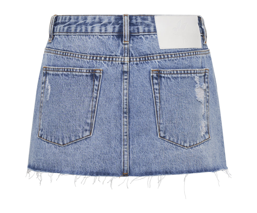 HOLLYWOOD SLOANE DENIM MINI SKIRT