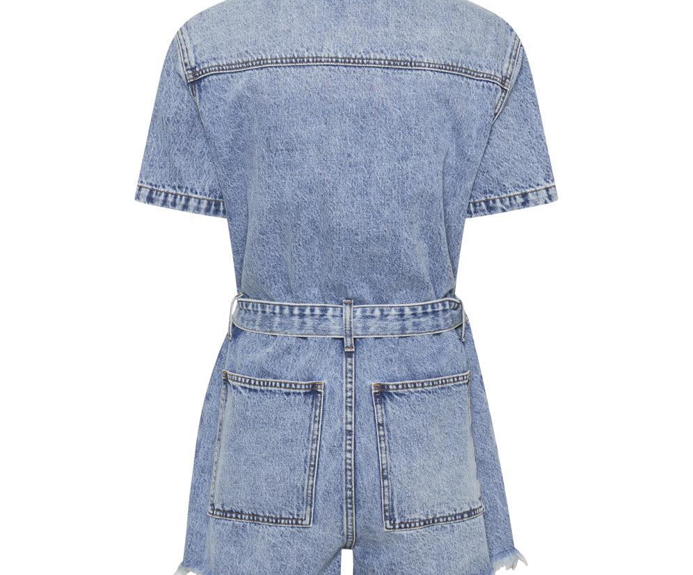 HOLLYWOOD NIGHT MOVERS DENIM JUMPSUIT