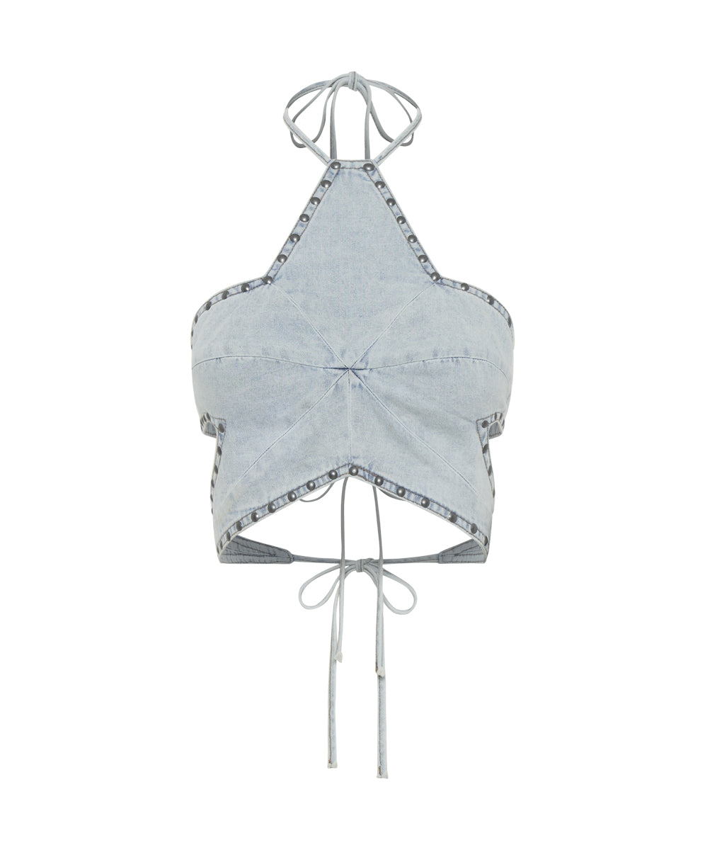 Denim Top - Diamonde | One Teaspoon USA
