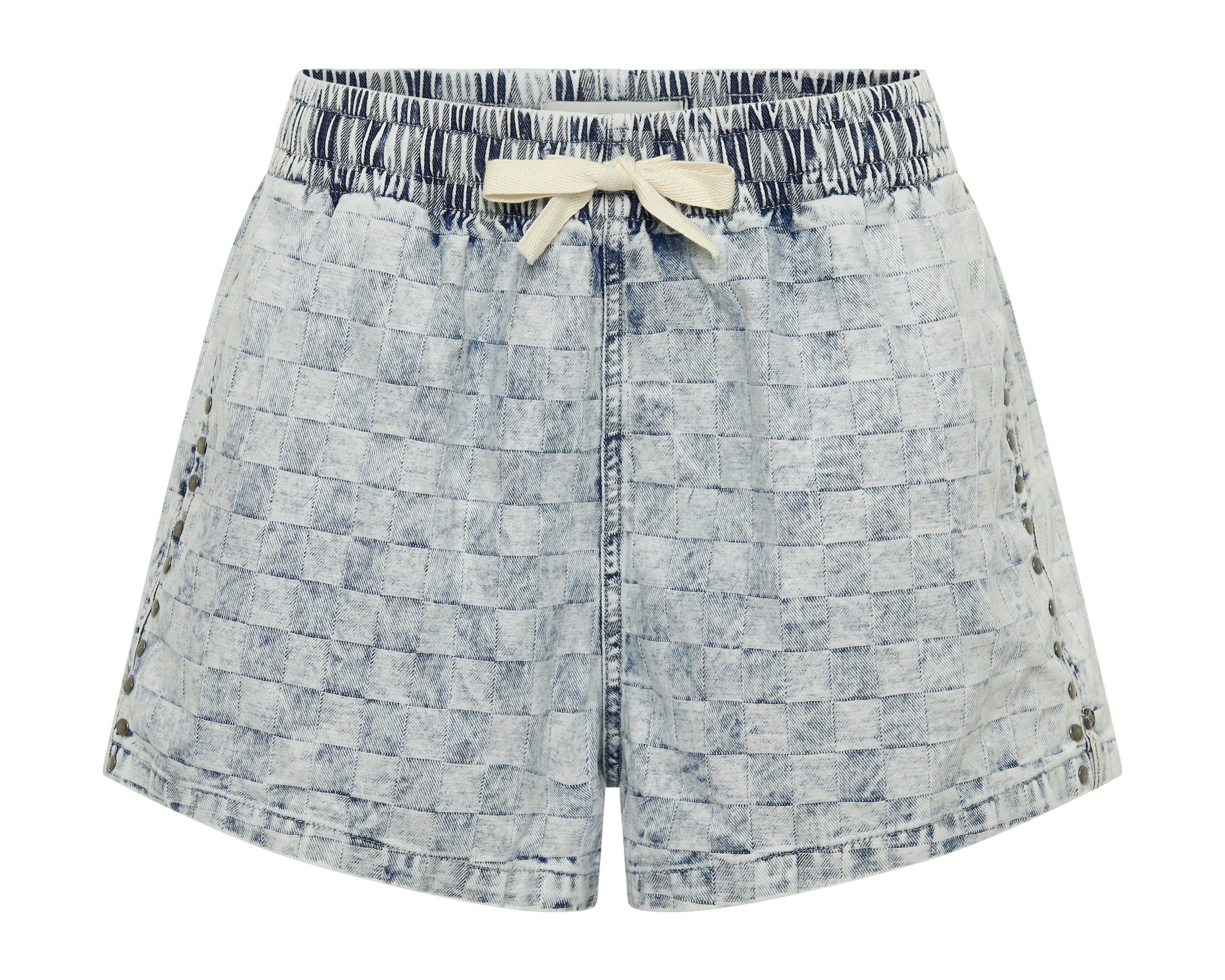 Boxer Low Waist Denim Shorts - Acid Check
