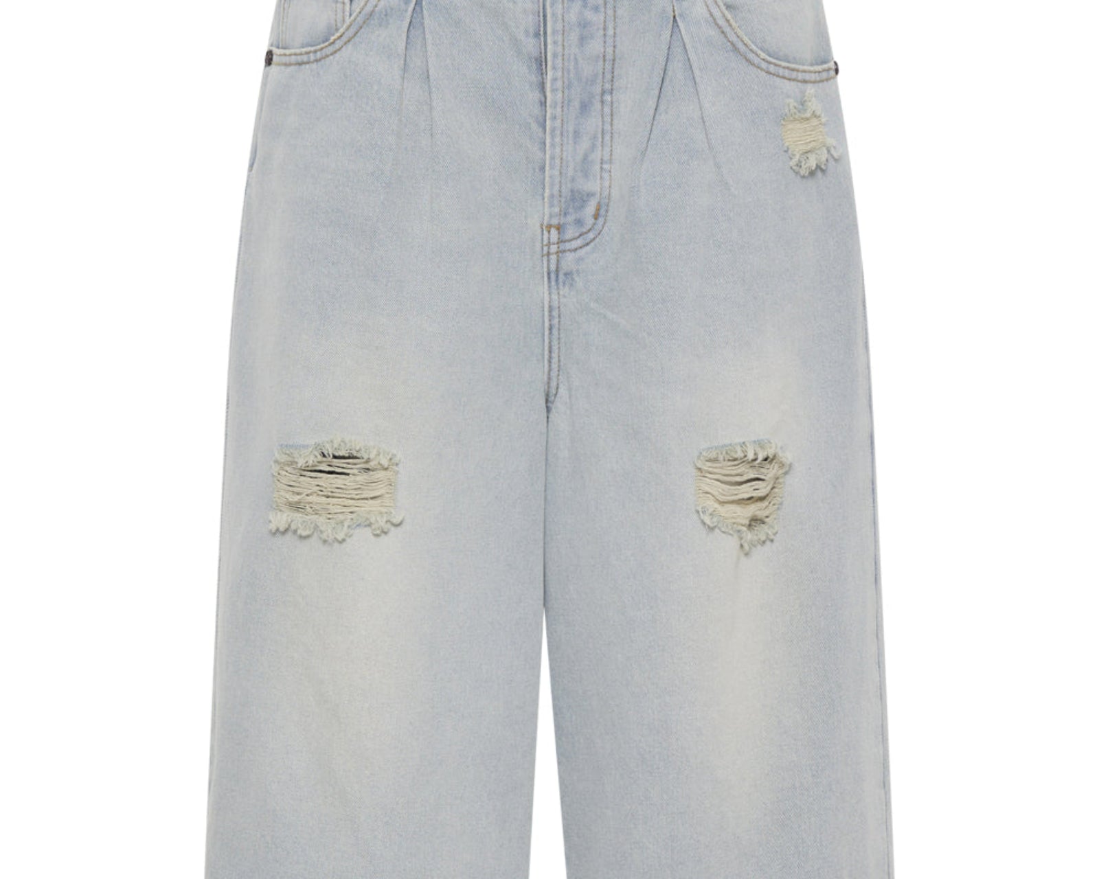 Beasties Low Waist Wide Leg Denim Jorts - Old West