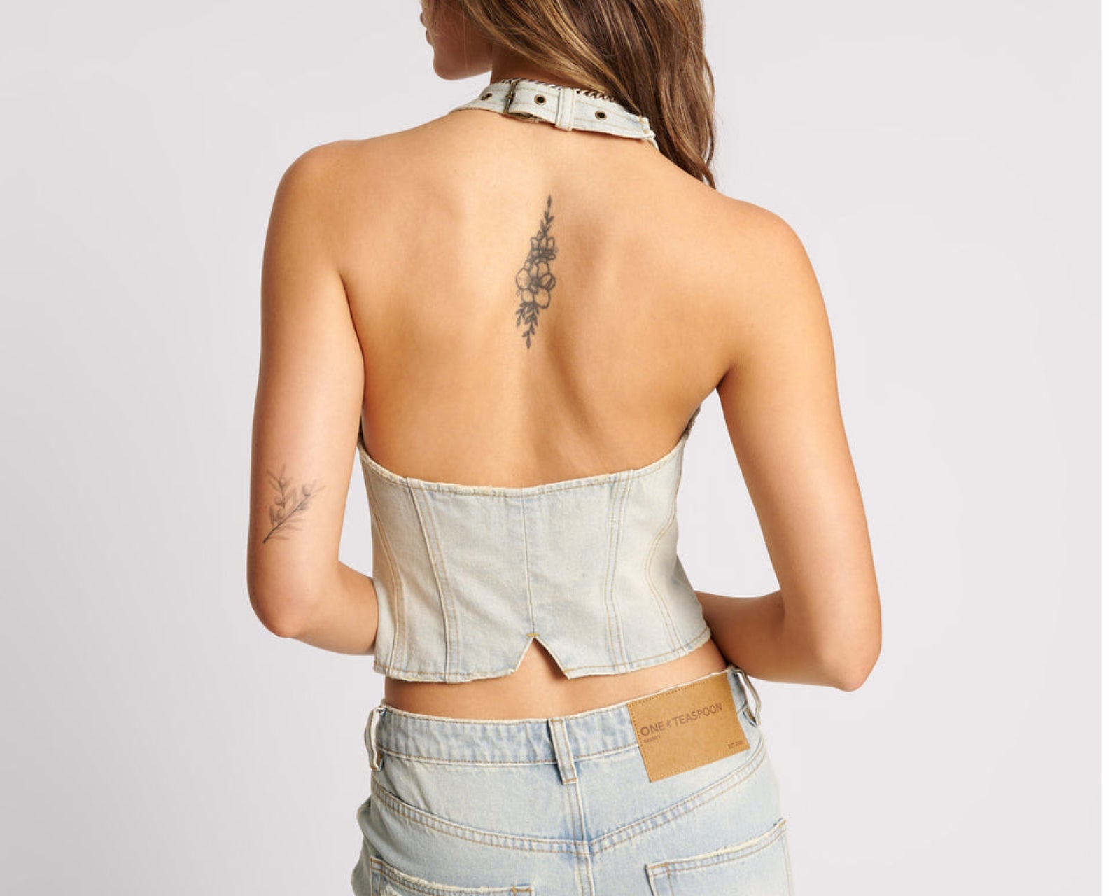 Denim Halter Top - Old West