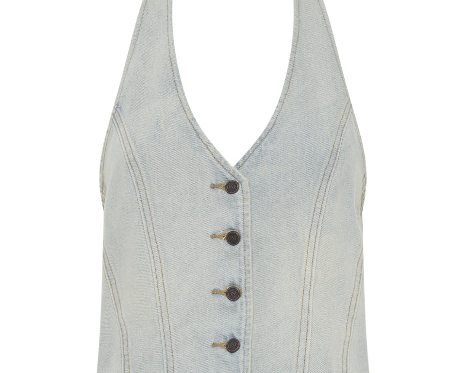 Denim Halter Top - Old West